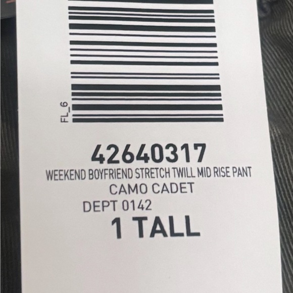 Torrid Weekend Boyfriend Stretch Twill Mid Rise Pant - Camo Cadet - Picture 4 of 12